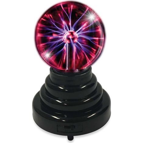 Longziming - Lampe boule plasma 3,5 pouces – Lampe plasma tactile et musicale – Éclairage d'ambiance interactif pour la maison et les fêtes (1/5)