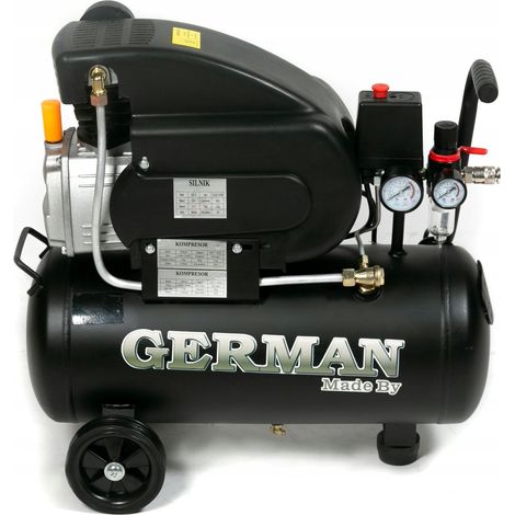 Serbatoio compressore d'aria per olio, 24 litri, 8 bar, 220 l/minuto, potente. (1/5)
