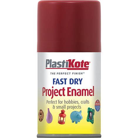 PlastiKote 440.0001340.046 Fast Dry Enamel Aerosol Metallic Red 100ml PKT134S