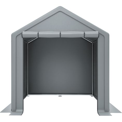 Fahrradgarage 190 x 170 x 200 cm aus verzinktem Stahl und wasserdichtem PE, dunkelgrau