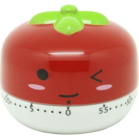 Mignon Fruits Légumes Dessin animé Animaux Cuisine Cuisson minuterie 55 Minutes Cuire Horloge Red (1/4)