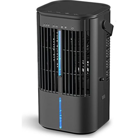Climatiseur Portable, Personnel Refroidisseur d'air Portatif, 900mL Climatiseurs Mobile Silencieux, Mini Clim Climatisation, 90° Oscilación, 3 Vitesses, Ventilateur, Purificateur d'air-DELKEVIC