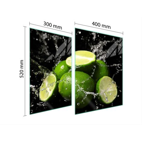 PLACA PROTECTORA DE VIDRIO PARA ESTUFA 70x52 LIMÓN (1/5)