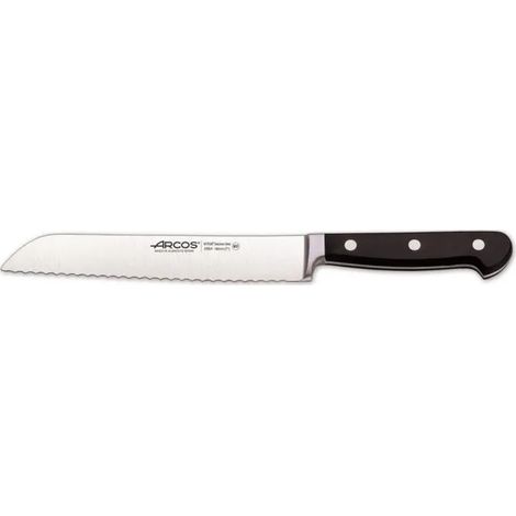 Cuchillo de pan Arcos clasica 180 mm forjado inoxidable