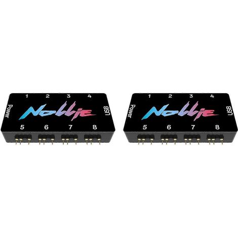 contrôleurs ARGB adressables NOLLIE, 8 ports, 5 V, 3 broches, compatibles SignalRGB, OpenRGB et SATA, alimentation compatible, carte mère étendue de haute qualité WHBYV (1/4)