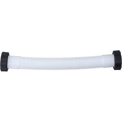 AIPERQ Ej.Life Tuyau de rechange pour pompe de piscine Intex 1,5 po de diamètre Tuyau de remplacement pour piscines hors sol Blanc 0,4 m / 1,3 pi