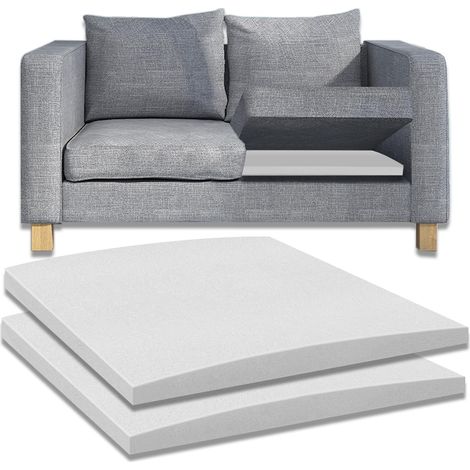 Lot de 2 planches de support de canapé - 50 x 50 cm - Mousse haute densité pour canapé - Convient à différents types de canapés - Coussins en mousse pour restaurer le confort des canapés (1/5)