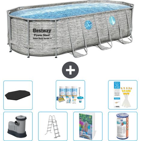Bestway Power Steel Oval - 549x274x122 cm - 8-teilig S556
