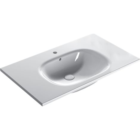 Lavabo in ceramica 86x51 cm Globo BOULEVARD BL086BI  Bianco - Ceramica