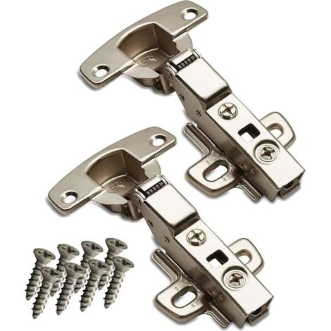 SOTECH 2 pièces Hettich Sensys 8645i TH52 110° Butée centrale Charnière standard 9071206 Hauteur (Distance) 1,5 mm Amortissement à fermeture automatique incl. Vis M4x16mm