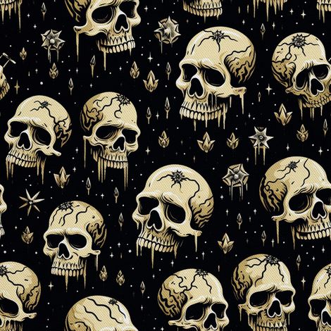 Tela decorativa para exteriores Oxford - Motivo de calavera I DX4259 (1/5)