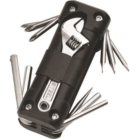 Kit di riparazione per biciclette 16 in 1, set multiutensile con chiave inglese, viti, accessori per bici da strada, riparazioni di emergenza per bici da strada (1/5)