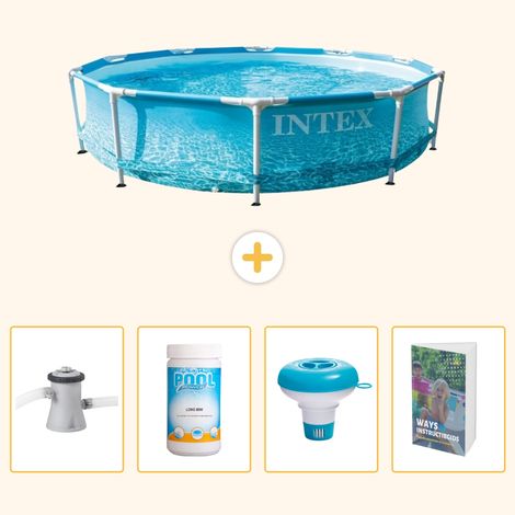 Intex Piscine Tubulaire Ronde - 305x76 cm - 5-pièces  SCB120 (1/5)