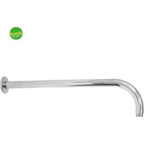 Braccio doccia tondo curvo in ottone cromato per soffioni doccia 1/2" cm 21,5 HIDROS (1/3)
