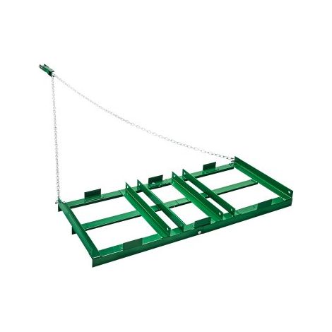 Schleppegge, 1220x500x100 mm, Wiesenschleppe mit verstellbaren Stangen & 1830 mm Kette, Wiesenegge für Geländefahrzeuge, UTVs, Traktoren, Rasenmäher, Schleppwerkzeug zum Nivellieren des Rasens (1/5)