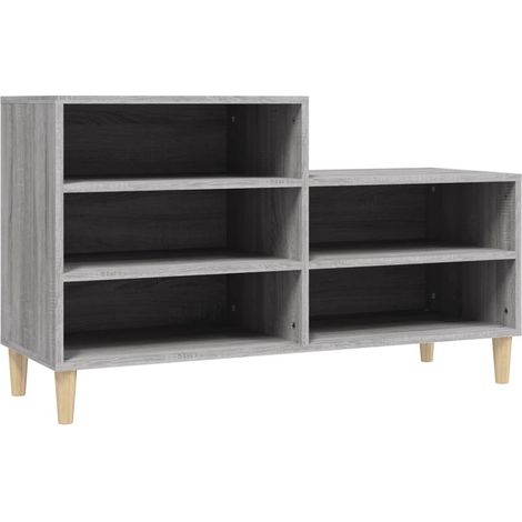 Scarpiera mobile contenitore per scarpe mobile per ingresso/corridoio/soggiorno design Sonoma 102 x 36 x 60 cm legno ingegnerizzato grigio 020022052