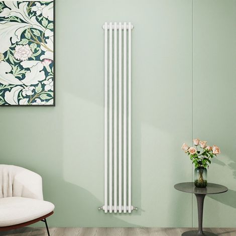 AICA 1800x290mm White Vertical Traditional Radiator Cast Iron 3 Column Heating UK