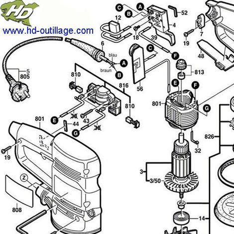 Bosch – Roulement à billes rigide pour ponceuse excentrique GEX34-150 – Accessoire pour bois dur – 2600905034 (1/5)