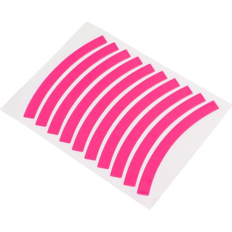 Reflektierende Aufkleber für Kinderlaufräder, Sicherheitsklebestreifen, Radzubehör, rosa (1/5)