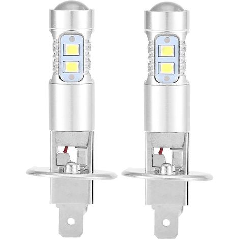Super Blanc 100W Led Phares Ampoules Kit Brouillard Lumière de Conduite 2X H1 6000K