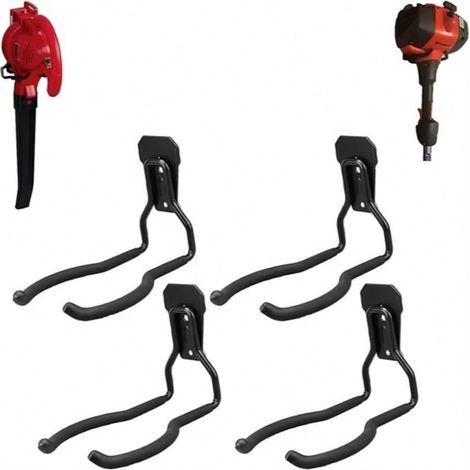 4PCS crochets muraux pour désherbeur, porte-outils électriques pour mur de garage, crochets utilitaires pour outils de garage et rangement (1/5)