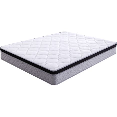 Materasso a molle 160 x 200 cm spessore 25 cm rigidità H3 ergonomico arrotolato MODENUIT (1/4)