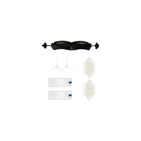Lot de 7 accessoires pour robot aspirateur Tefal Rowenta X-plorer Serie 75 RG7687, brosse principale/2 brosses latérales/2 chiffons/2 filtres (1/4)