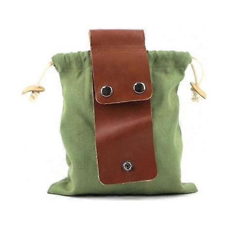 Sac à provisions portable grande capacité avec boucle à bouton, pochette de rangement légère en toile pour le bushcraft et le matériel de plein air