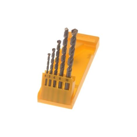 DEWALT Masonry Drill Set 5 Piece 4-10Mm