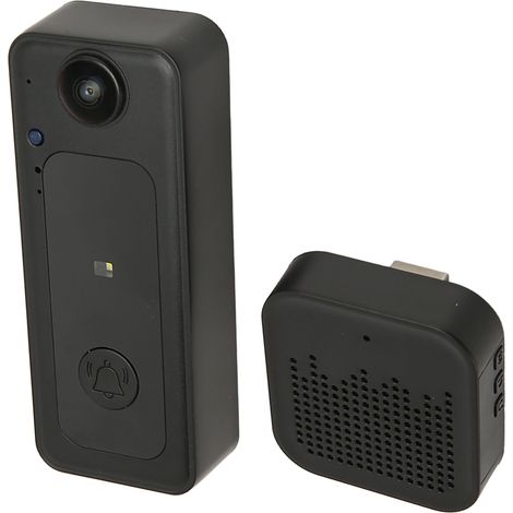 Sonnette vidéo sans fil WiFi avec vision nocturne intelligente et application de contrôle, interphone bidirectionnel pour la maison