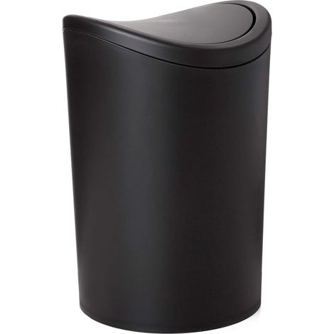 Poubelle Salle Bain 6 L avec Couvercle Basculant, 19 x 19 x 28 cm (1/5)