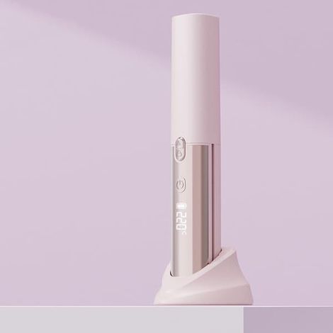 Batterie intégrée de 4000 mAh, température maximale de 220 degrés Celsius, doux pour les cheveux, convient aux hommes et aux femmes, lisseur à revêtement céramique (1/5)