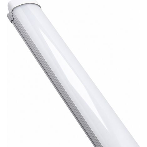 Plafoniera LED 120cm 36w 220v bordo bianco alto IP65 P48-36wLuce Fredda 6400k