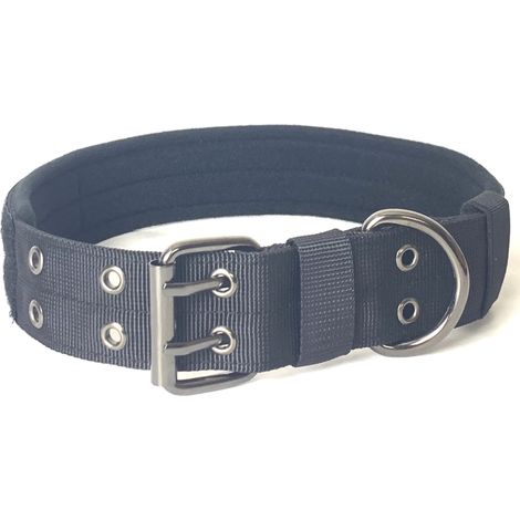 Collier Tactique Pour Chien - Nylon Réfléchissant Avec Boucle Métal Et Poignée De Contrôle - Pour Dressage Et Randonnée - Taille Moyenne (1/5)