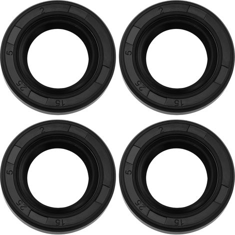Kurbelwellen-Öldichtungen – 4er-Set – Langlebiger Gummi – Motordichtung – Für Kettensägen – Schwarz – Kompatibel mit MS170 bis MS391 (1/5)
