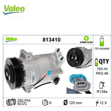 Compresseur, climatisation Valeo 813410 BUICK (SGM) 13262843 13271264 13271267