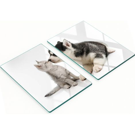 Tavole decorative multifunzionali da cucina in legno temperato con motivo cane e gatto, 2x40x52 cm (1/5)