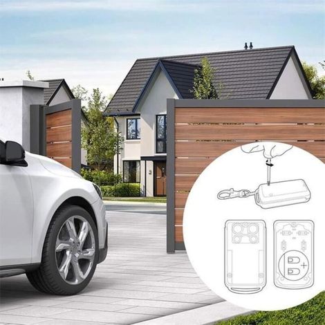 telecomando a quattro pulsanti, frequenza 433,92 MHz, codice variabile per motori di cancelli e porte da garage. (1/3)