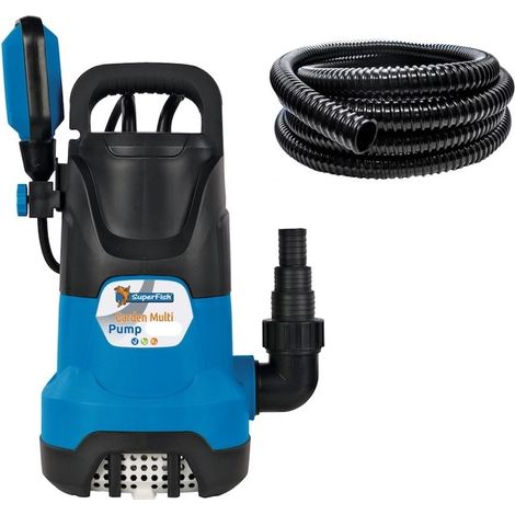 Pompe Eaux Vide Caves, Irrigation 13000 l/h + Tuyau 32 mm (1/5)