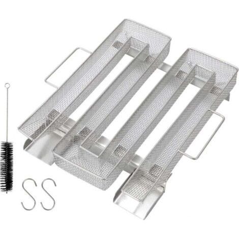 Generatore di fumo anticalcare in acciaio inox per affumicatoio, generatore di fumo freddo, affumicatore per alimenti (22,5 x 17,5 x 4,5 cm) (1/4)