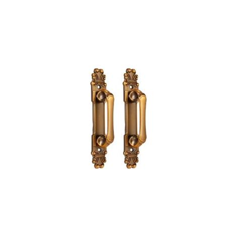 Ede Poignée de porte Sollbry, poignée en aluminium vieilli pour portes de placard, tiroirs, armoires, lot de 2, accessoires d'ameublement (1/5)