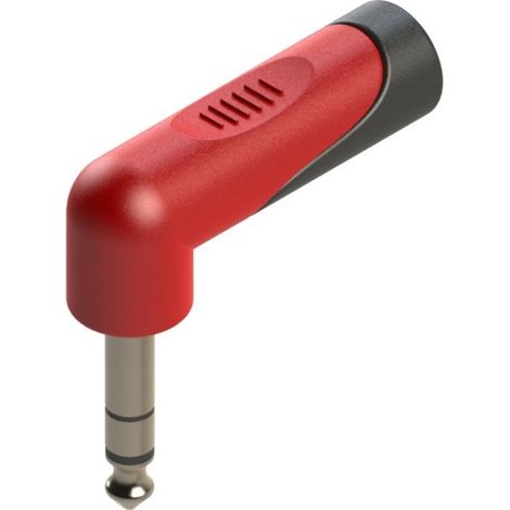 Adaptador reductor de conector jack estéreo de 6,3 mm a conector jack estéreo angular de 6,3 mm Roxtone RPAN280 (1/5)