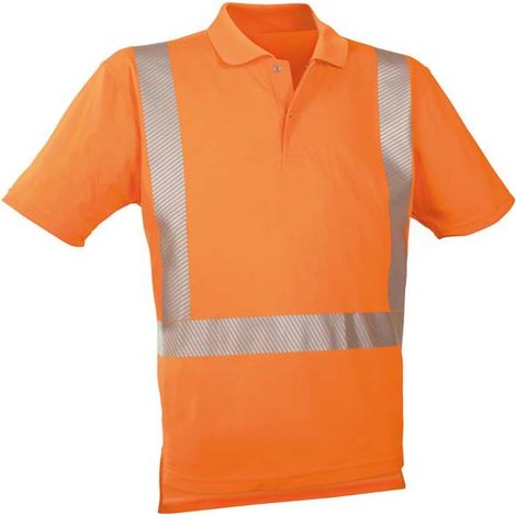 Polo-camiseta alto visibilidad naranja viva ,Talla XL