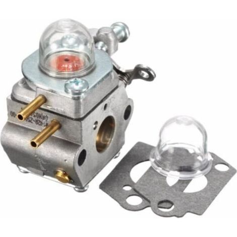 Carburatore con pompetta di adescamento, tappo distanziatore, ricambio per Walbro WT-973 WT-1116, ricambio per decespugliatore Troy-Bilt TB21EC TB22EC TB32EC TB80EC Y25 Y128 YM71SS RM2520