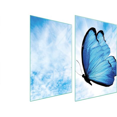 Assiette de protection en verre pour la cuisine 2x35x52 papillon (1/5)