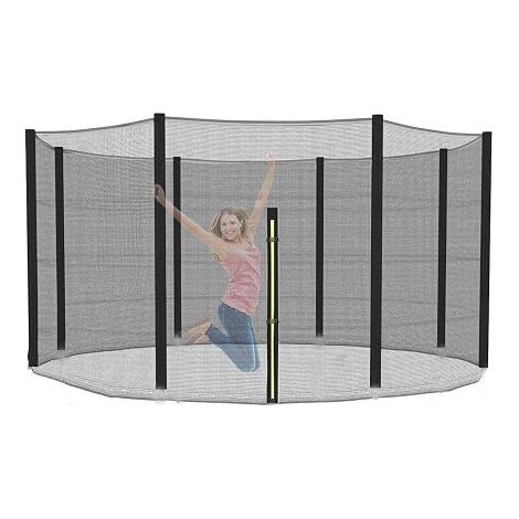 Replacement Safety Net for Trampoline Diameter 244 305 366 427 cm Garden Trampoline Net for 6/8 Rods External Net Spare Part Tear Resistant (1/3)