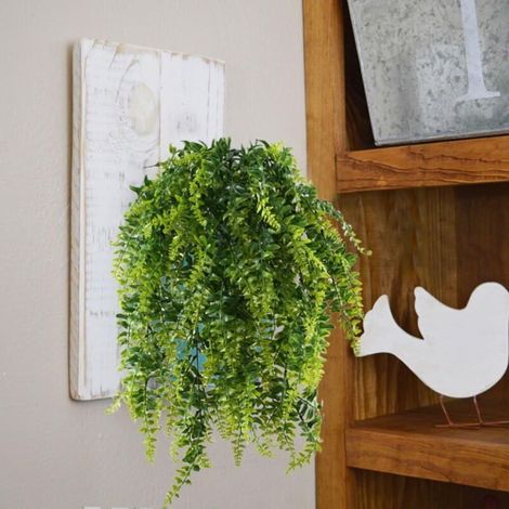 2pcs Fougères Artificielles Plantes Suspendues Fausse Plantes Tombante Longue Fausse Plante Grimpante Faux Plantes d'intérieur Fougère de Boston pour Mur Maison Panier Suspendu Décor (1/4)