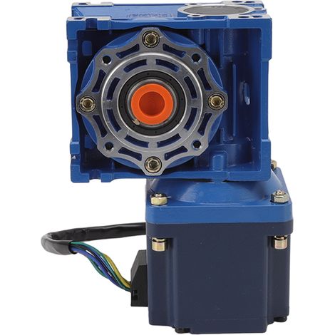 Moteur sans balais à courant continu 120W 24V 5A, réducteur à vis sans fin, arbre creux sans axe, 420 tr/min, commande de vitesse et de couple, pour équipement industriel (1/5)