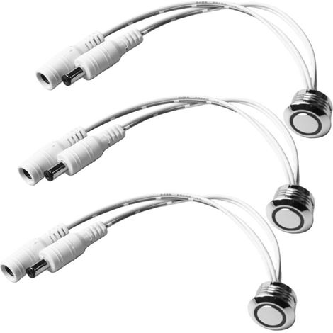 Variateur tactile LED encastrable 24 V/12 V - Interrupteur pour variateur d'intensité - Technologie tactile - Interrupteur variateur pour bandes lumineuses - Barre lumineuse LED - Fonction variateur (1/5)