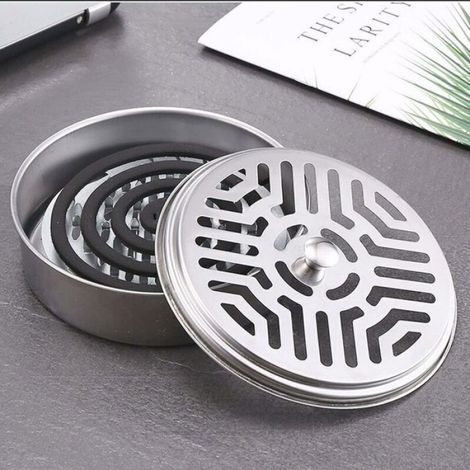 Support en spirale pour moustiques - - Acier inoxydable - 14.5 cm - Conception creuse - Facile à nettoyer (1/4)